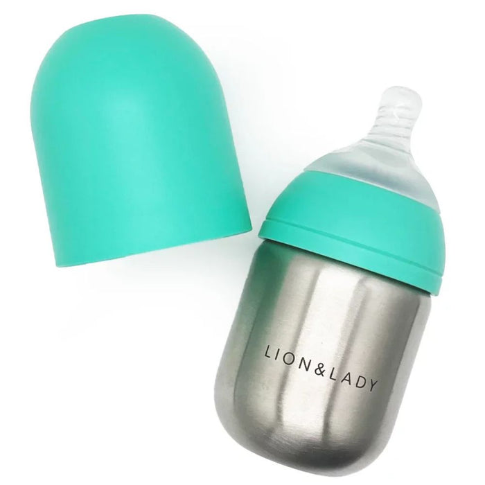 Lion & Lady Stainless Steel Baby Bottle 210ml