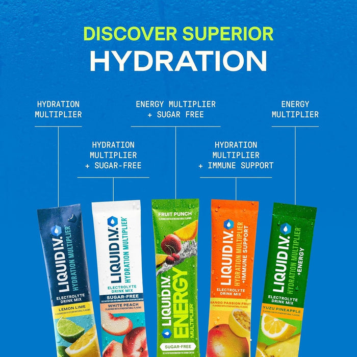 Liquid I.V. Hydration Multiplier Electrolyte Powder, Strawberry Lemonade, 0.56 oz - LVM-6029-Pack - LL Medico