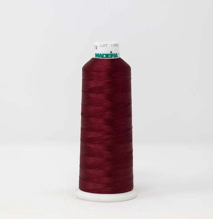 Madeira Rayon 1374 Maroon Embroidery Thread 5500 Yards