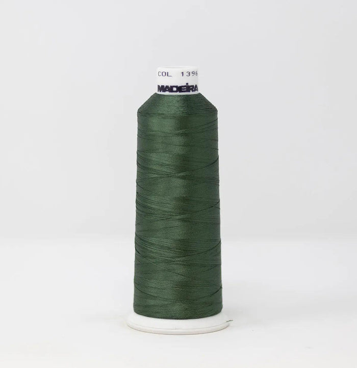 Madeira Rayon 1396 Dark Sage Embroidery Thread 5500 Yards