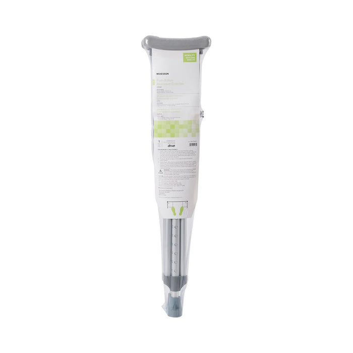 McKesson Aluminum Pediatric Underarm Crutches, 4' to 4'6" User Height, 175 lb Capacity - 146-10416-1-Pair - LL Medico