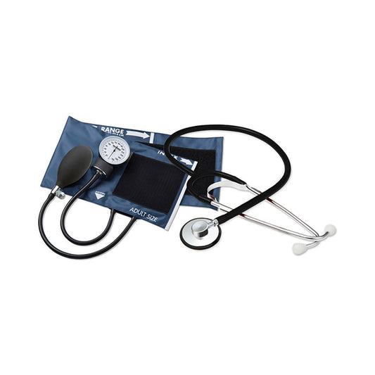 McKesson Aneroid Blood Pressure Monitor and Stethoscope Set, Adult - 775-660-11ANMM-Single - LL Medico