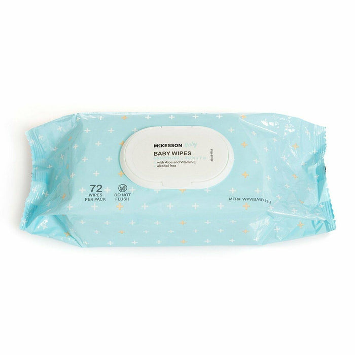 McKesson Baby Wipes, Unscented - WPWBABY72U-Pack - LL Medico
