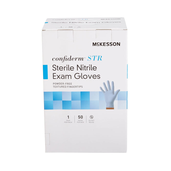 McKesson Confiderm STR Sterile Nitrile Exam Gloves, Powder-Free - 14-6NSTR2-Pair - LL Medico
