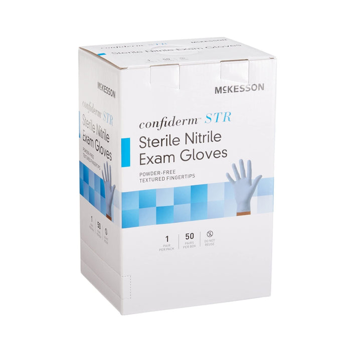 McKesson Confiderm STR Sterile Nitrile Exam Gloves, Powder-Free - 14-6NSTR2-Pair - LL Medico