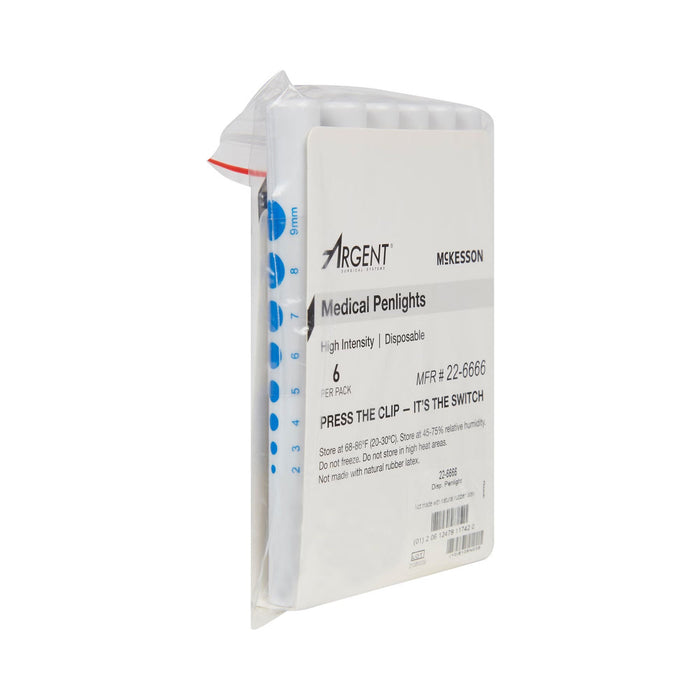 McKesson Disposable Penlight, White Light, 4.5" - 22-6666-Single - LL Medico