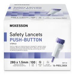 McKesson Lancing Device, Blue - 30-1301-Single - LL Medico