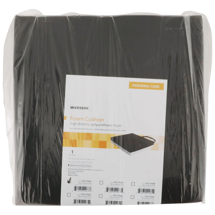McKesson Seat Cushion Foam, 16" W x 16" L x 3" D - 170-71001-Single - LL Medico