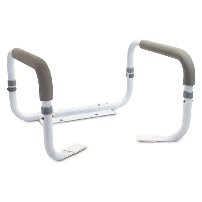 McKesson Toilet Safety Rail, White Steel, 16.5" to 19.5" Width - 146-RTL12087-Single - LL Medico