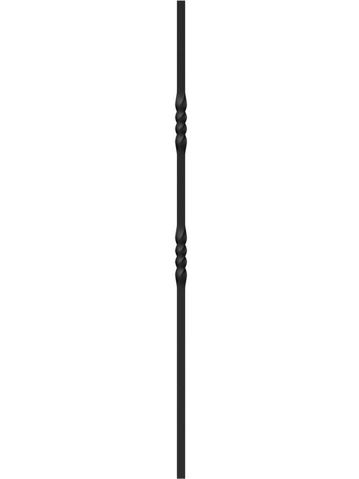 Mega Iron Baluster 9902 - 3/4" Square - Double Twist