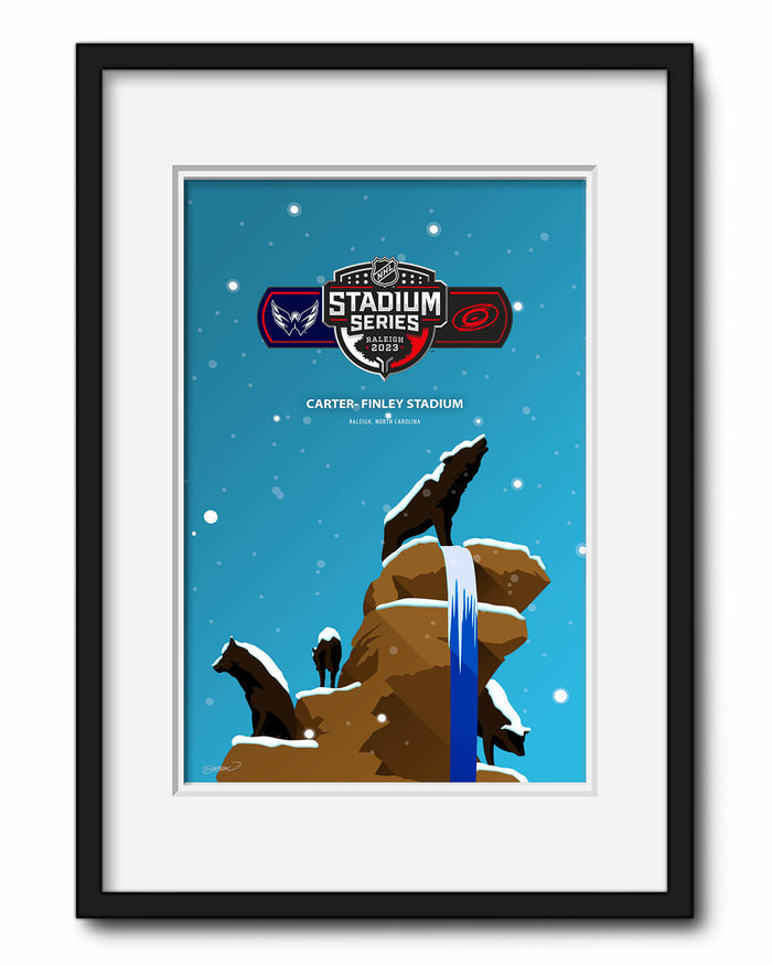 Minimalist Carter-Finley Stadium 2023 Stadium Series Limited Edition Art Prints