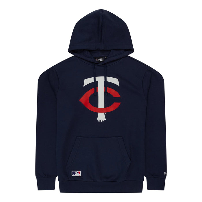 The Male model is wearing Minnesota Twins MLB Regular Dark Blue Pullover Hoodie 1