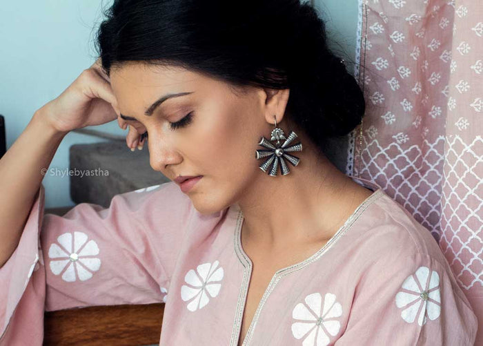 Mizoya Spiked Fish Hook Earrings
