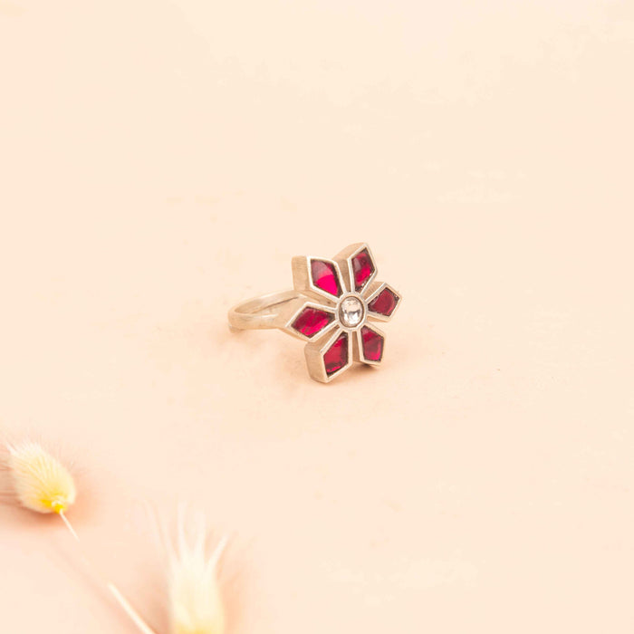 Moh Raani Kundan Phool Ring