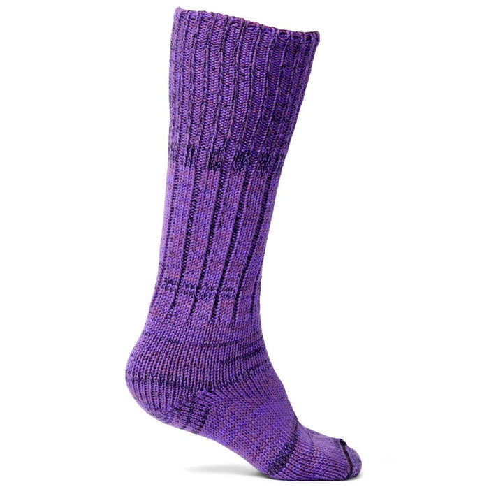 Mongrel Socks Pure Merino Wool Socks - Purple Black