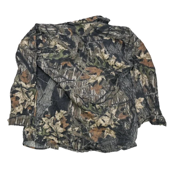 Mossy Oak Break Up Camo Field Shirt - Large - Army & Outdoors - Field Shirts