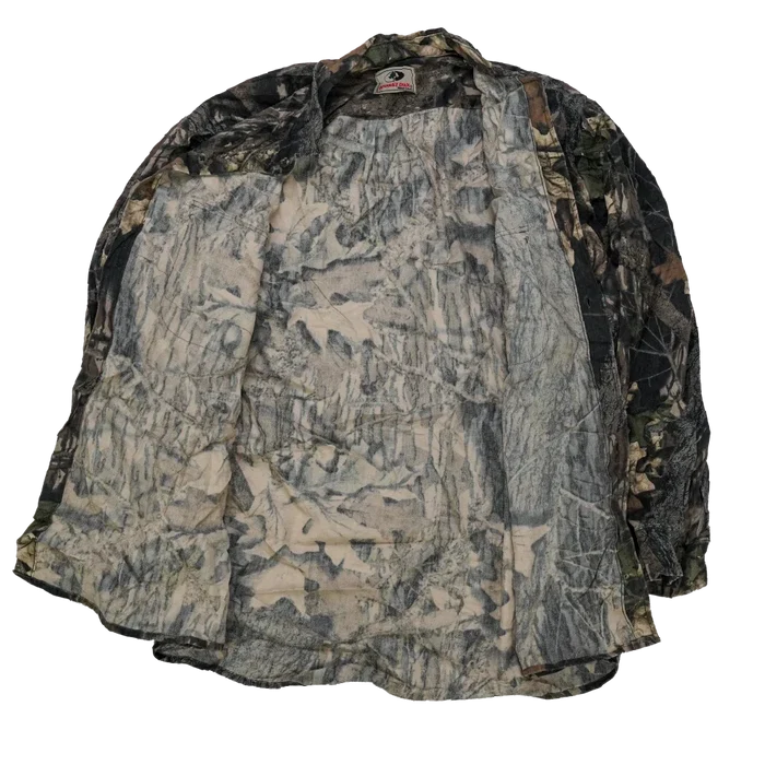 Mossy Oak Break Up Camo Field Shirt - Large - Army & Outdoors - Field Shirts