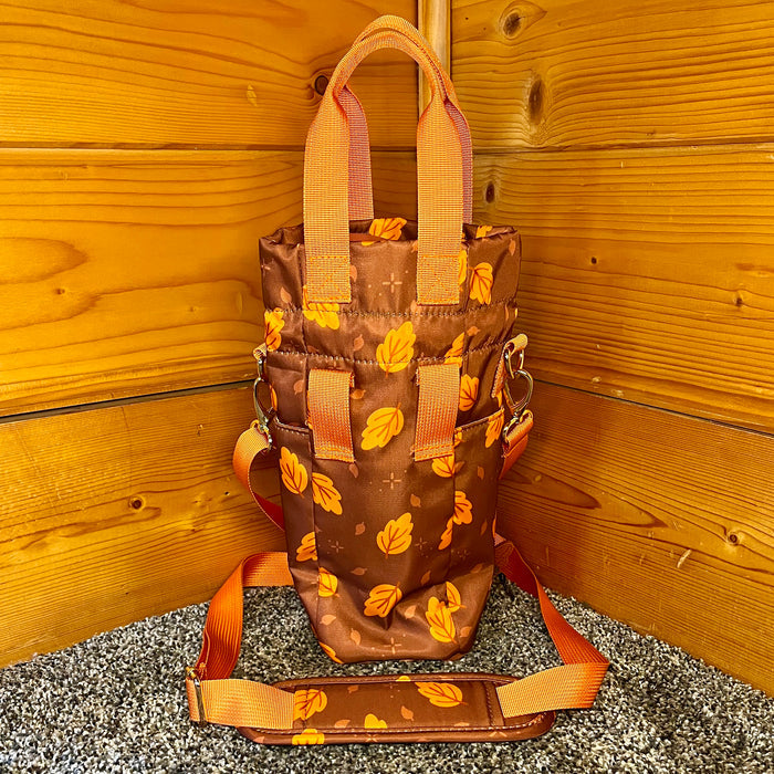 Moth Water Bottle Bag with Fidget Zipper Pull