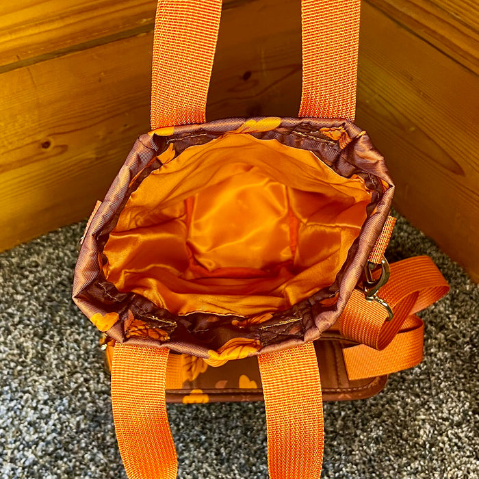 Moth Water Bottle Bag with Fidget Zipper Pull