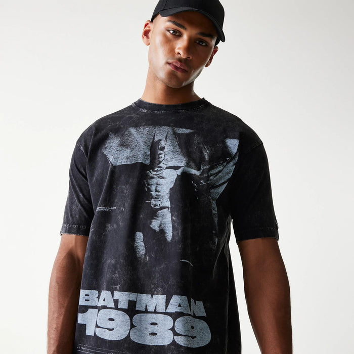 The Male model is wearing Batman 1989 Black T-Shirt 3
