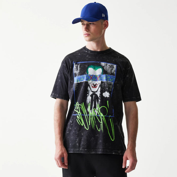 The Male model is wearing Joker Batman Black T-Shirt 1