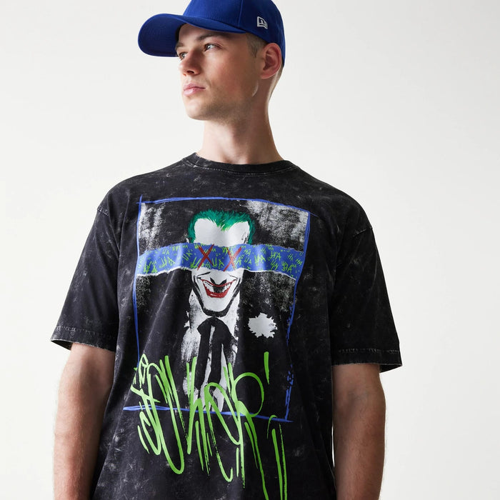 The Male model is wearing Joker Batman Black T-Shirt 3
