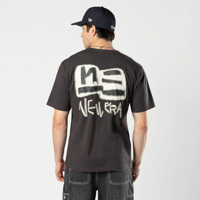 The Male model is wearing Ochiai Shohei Grey T-Shirt 2