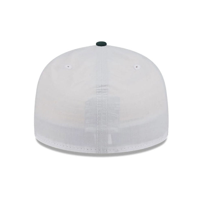 This is a New Era Open White & Dark Green Low Profile 59FIFTY Fitted Cap 6