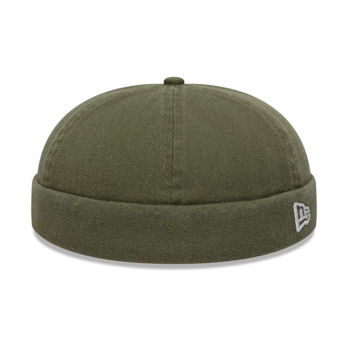 This is a New Era Washed Cotton Green Docker Adjustable Hat 1