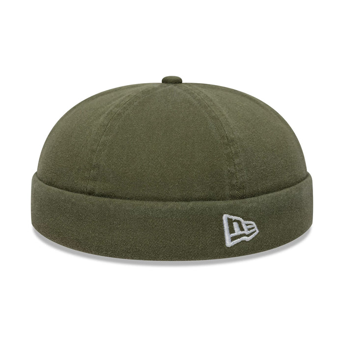 This is a New Era Washed Cotton Green Docker Adjustable Hat 3