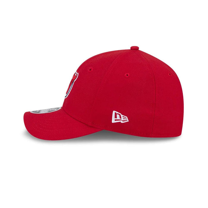 This is a New Jersey Devils NHL Team Red 9FORTY M-Crown Adjustable Cap 5