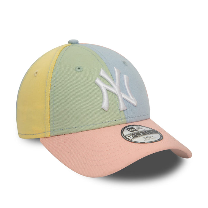 This is a New York Yankees Child MLB Block Pink 9FORTY Adjustable Cap 3