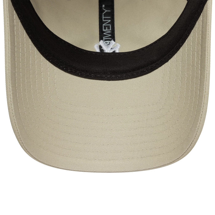 This is a New York Yankees MLB Mini Logo Cream 9TWENTY Adjustable Cap 5