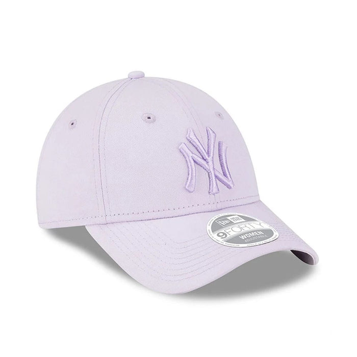 This is a New York Yankees Womens League Essential Lilac 9FORTY Adjustable Cap 3