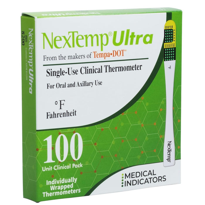 NexTemp Single Patient Skin Thermometer, 96 to 104 °F - 1112-20-Box - LL Medico