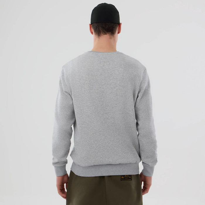 The Male model is wearing NFL Generic Logo Grey Crew Neck Sweater 2