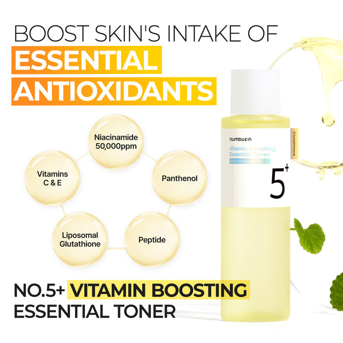 [Numbuzin] No.5+ Vitamin Boosting Essential Toner