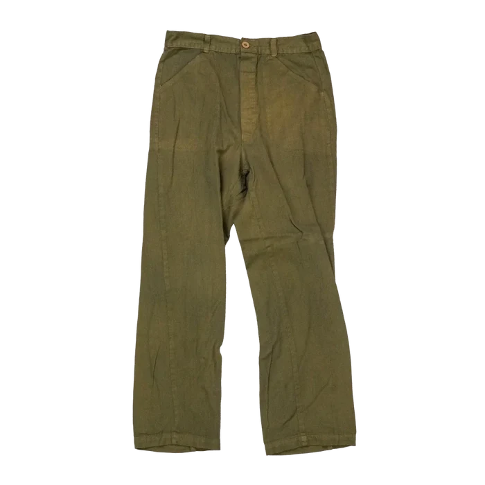 NZ Army 1970s Olive Trousers - Small - New Zealand Army Surplus - Dress Trousers