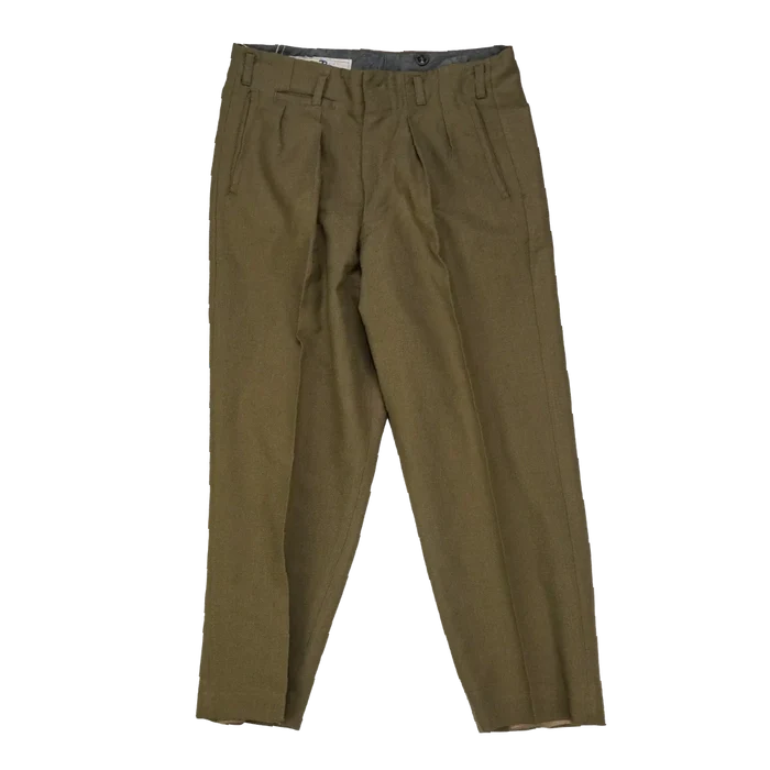 NZ Army 1970s Service Dress Trousers - 73cm, Small - New Zealand Army Surplus - Dress Trousers