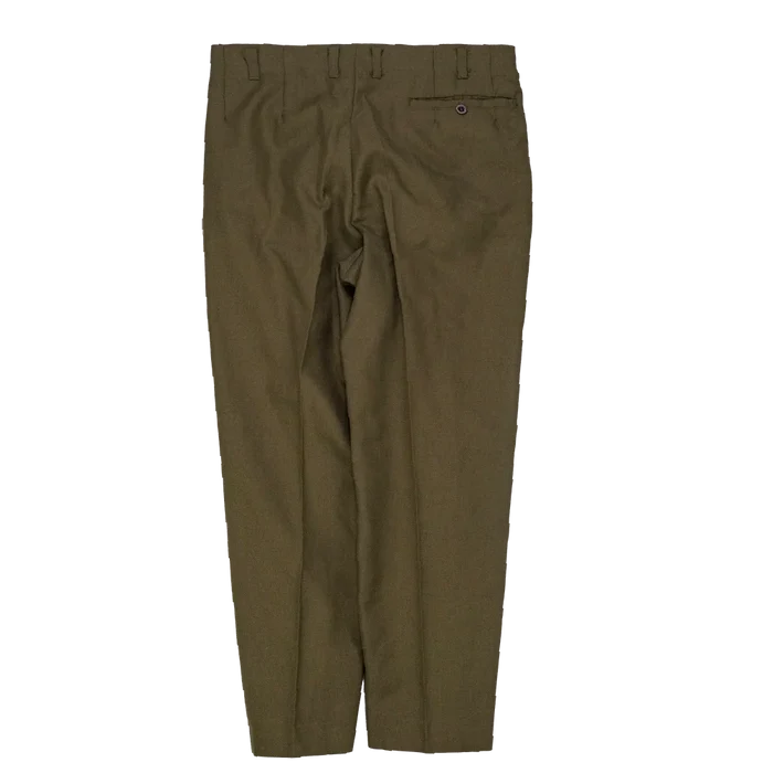 NZ Army 1970s Service Dress Trousers - 73cm, Small - New Zealand Army Surplus - Dress Trousers