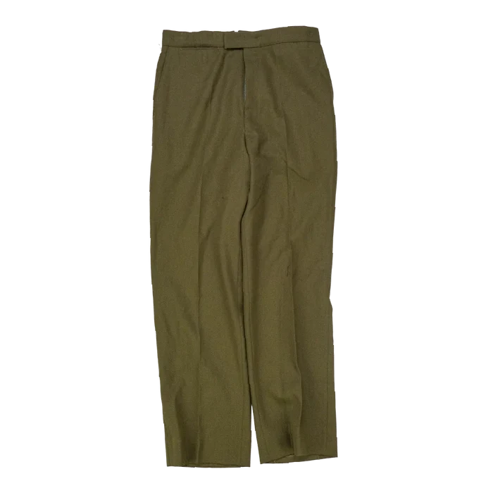 NZ Army 1970s Service Dress Trousers - 80cm, Medium - New Zealand Army Surplus - Dress Trousers