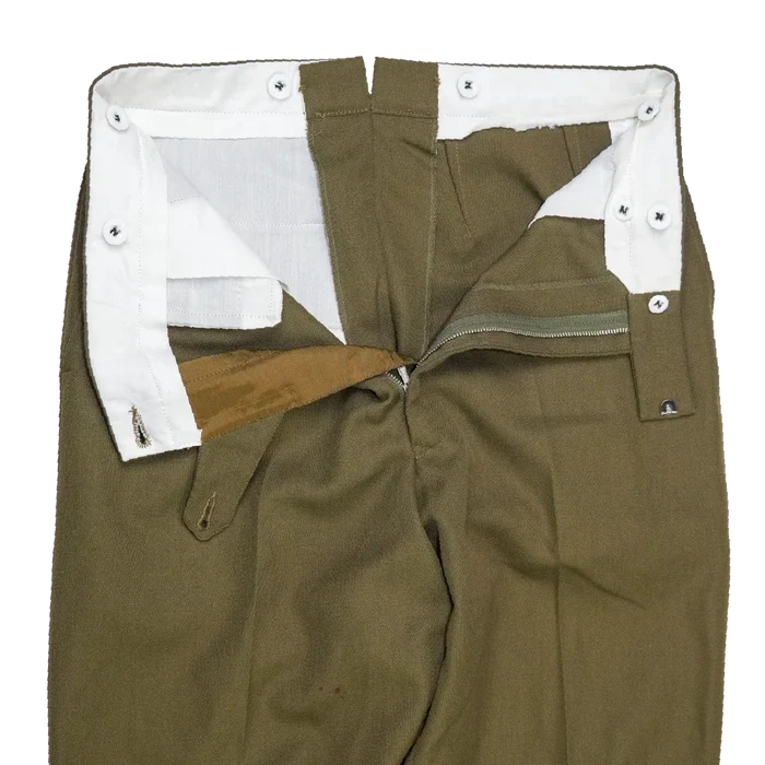 NZ Army 1970s Service Dress Trousers - 80cm, Medium - New Zealand Army Surplus - Dress Trousers