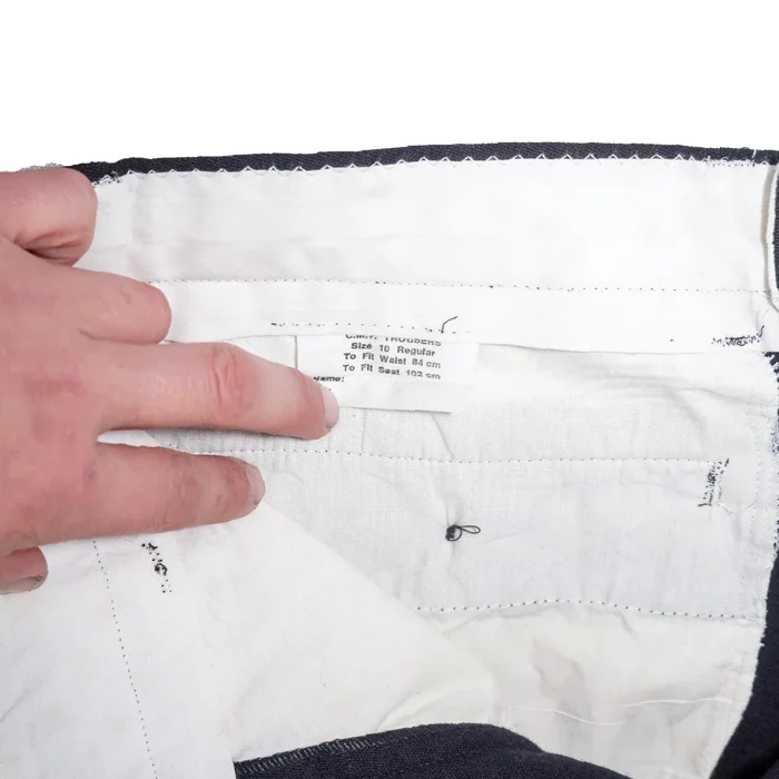 NZ Dark Blue Service Dress Trousers - 84cm, Medium - New Zealand Army Surplus - Dress Trousers