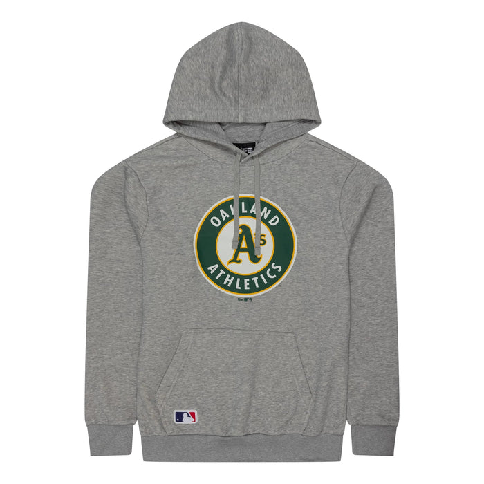 The Male model is wearing Oakland Athletics MLB Regular Grey Pullover Hoodie 1