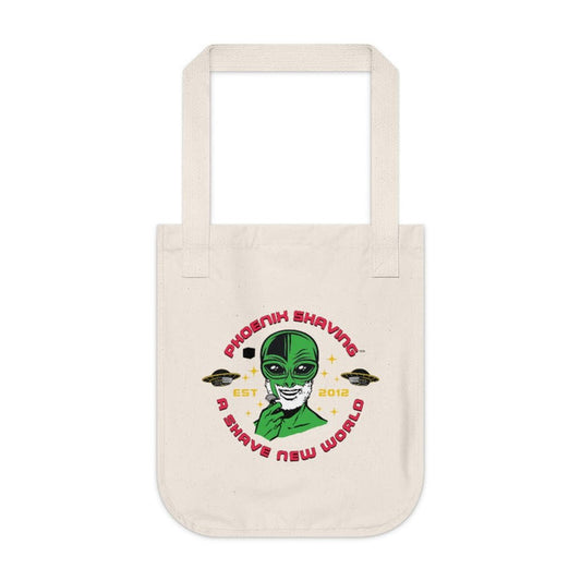 Official Phoenix Shaving Organic Canvas Tote Bag | Shaving Alien | Available in Multiple Colors! - Phoenix Artisan Accoutrements