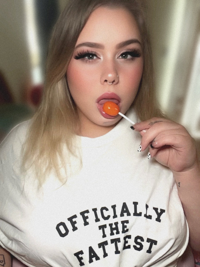 Officially the Fattest Premium Ultra Cotton Tee - Unisex - Fat Acceptance - bbw/ssbbw | bhm/ssbhm