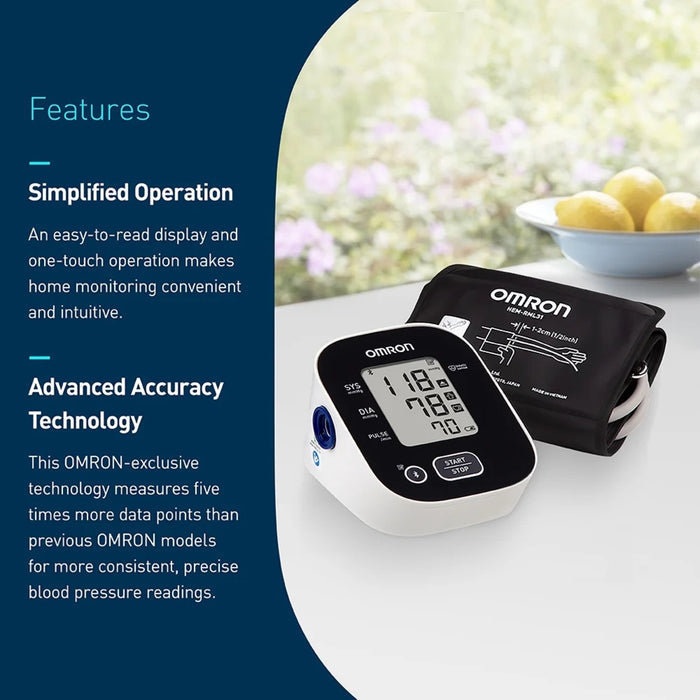Omron 3 Series Upper Arm Blood Pressure Monitor, Adult Cuff - BP7150-Single - LL Medico
