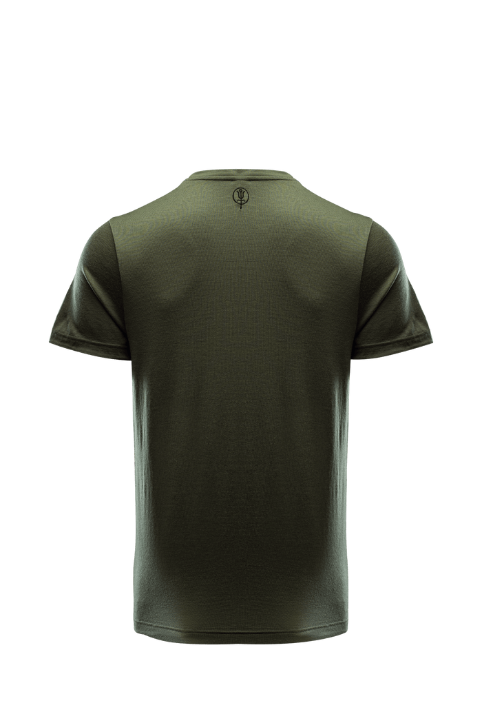 SM Cut of Out Oryon 72Hr Merino T-Shirt In Green (GM)