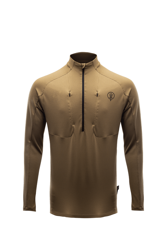 SM Cut of Out Oryon Delta Long Sleeve T-Shirt In Sand (GM)