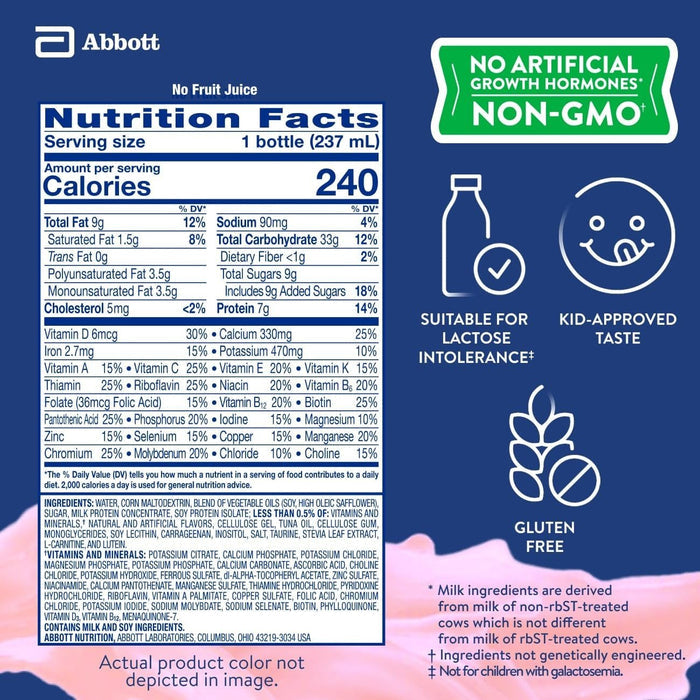PediaSure Grow & Gain Kids' Nutrition Shake, Strawberry, 8 oz - 67525-Case - LL Medico